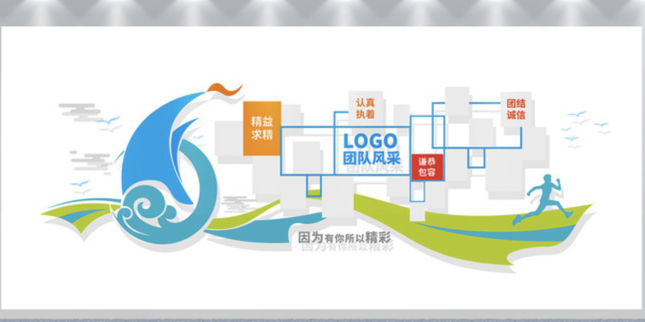 企業(yè)文化墻立體照片墻公司員工風(fēng)采形象墻(圖4) 企業(yè)文化墻設計